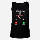 Korčula Ruderboot-Anruf Herren Unisex TankTop in Schwarz, Designermode