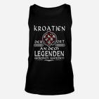 Kroatien-Legenden Geburtsort Unisex TankTop, Schwarz für Fußballfans