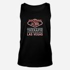 Las Vegas Therapie Spruch Schwarzes Unisex TankTop, Humorvolles Design für Reisende