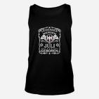 Legenden werden im Juli geboren Unisex TankTop für Herren, Schwarzes Design-Unisex TankTop