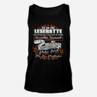 Leseratte Unisex TankTop mit lustigem Spruch für Buchliebhaber