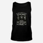 Lustiges Biker-Motiv Unisex TankTop Nicht Wohin, Sondern Mit Wem