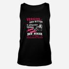 Lustiges Biker-Motto Unisex TankTop mit deutschem Spruch, Motorrad-Fan Tee