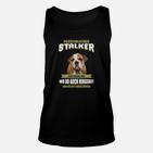 Lustiges Bulldogge Unisex TankTop 'Persönlicher Stalker', Mode für Hundeliebhaber