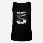 Lustiges Herren Unisex TankTop Gras Namen Geheim in Schwarz, Witzige Sprüche