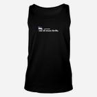 Lustiges Herren Unisex TankTop mit Auto-Motiv, Schwarzes Spruch-Unisex TankTop