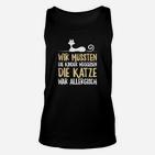 Lustiges Katzen-Motiv Unisex TankTop: Kinder weg wegen Katzenallergie