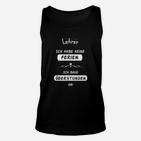 Lustiges Lehrer Unisex TankTop Überstundenabbau, Geschenkidee