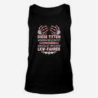 Lustiges Schwarzes Truck-Fahrer Unisex TankTop mit Spruch