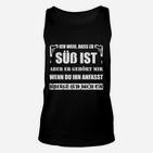 Lustiges Schwarzes Unisex TankTop Süß aber meiner - Finger Weg!, Spruch Tee