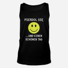 Lustiges Smiley-Gesicht Unisex TankTop mit frechem Text, provokatives Spruch-Unisex TankTop