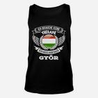 Lustiges Therapie Fan Unisex TankTop Nur nach Győr, Flügel-Design