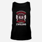 Lustiges Zwillings-Unisex TankTop Doppelt Gemoppelt für Geschwister