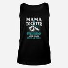 Mama Tochter Herz-an-Herz Schwarzes Unisex TankTop, Emotionales Design