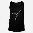 Mondkatzen-Silhouette Unisex Unisex TankTop in Schwarz, Kreatives Design