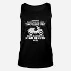 Motorroller Schwarzes Unisex TankTop mit Spruch für Scooterfans