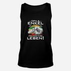 Opa & Enkel Freunde fürs Leben Schwarzes Unisex TankTop, Familienbande Design