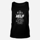 Papa Held & Erste Liebe Tochter/Sohn Schwarzes Herren Unisex TankTop