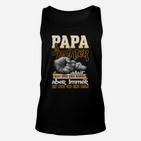 Papa und Tochter Herz an Herz Verbundenheits-Unisex TankTop, Einzigartiges Familien-Design