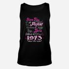 Perfekte Frau Jahrgang 1973 Damen-Unisex TankTop, Retro Geburtstagsdesign