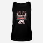 Personalisiertes Juli Mann Geburtstags-Unisex TankTop mit Spruch