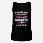 Prinzessin Feuerwehrfrau Unisex TankTop, Spruch für mutige Mädchen