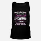 Prinzessin und Gitarristin Lustiges Unisex TankTop für Musikerinnen