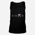 Pulsschlag Herzfrequenz EKG Unisex TankTop, Comicfigur Design