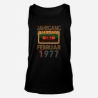 Retro Kassette 1977 Geburtstags-Unisex TankTop, Vintage Februar Design