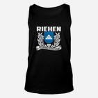 Riehen Wappen Flügel Unisex TankTop mit Motivspruch, Schwarz