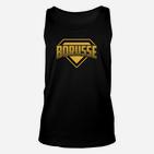 Schwarz-goldenes Borusse Unisex TankTop, Sportdesign für Fans