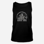 Schwarzes Motorrad Unisex TankTop Bleib ruhig und fahre weiter, Biker Spruch Tee