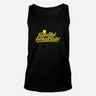 Schwarzes Unisex TankTop Der hat schon Gelb! Lustiges Fußball Fan-Unisex TankTop