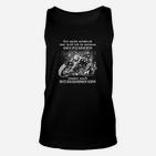 Schwarzes Unisex TankTop für Motorradfans, Spruch zum 60. Geburtstag