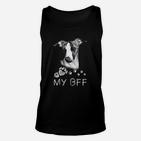 Schwarzes Unisex TankTop Hundemotiv My BFF, Lustiges Hunde-Freundschafts-Unisex TankTop