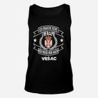 Schwarzes Unisex TankTop Keine Therapie, nur Vrsac, Lustiges Reise-Motiv