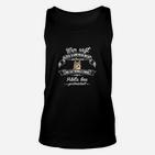 Schwarzes Unisex TankTop Lustiger Deutscher Spruch, Spaßiges Outfit