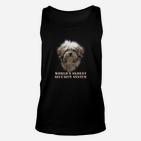 Schwarzes Unisex TankTop mit Ältestes Sicherheitssystem der Welt Hundemotiv, Lustiges Hundeliebhaber Tee