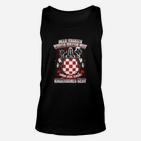 Schwarzes Unisex TankTop mit Bayerischem Spruch, Wappen-Design