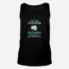 Schwarzes Unisex TankTop mit Faustsymbol & Motivierendem Spruch