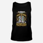 Schwarzes Unisex TankTop Schönheit aus Weinfelden, Lustiges Design