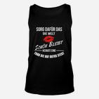 Schwarzes Unisex TankTop Welt schön halten - Heirat Auto-Frau, Witziges Design