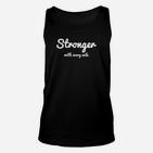 Stärker Mit Jeder Meile Laufshirt, Zitat, Langarm für Männer und Frauen Unisex TankTop
