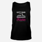 Starkes Frauen Köchin Unisex TankTop, Schwarzes Tee mit Motiv