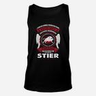 Stier Sternzeichen Unisex TankTop für Herren, Astrologie Motiv - Schwarz