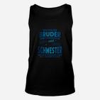 Stolzer Bruder und Schwester Themen-Unisex TankTop, Schwarz Familienbekleidung