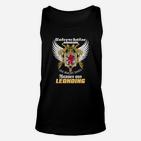 Stolzes Leonding Männer Unisex TankTop, Löwe-Emblem mit Spruch