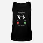 Tanzende Leidenschaft Unisex TankTop, Silhouetten-Design für Tanzbegeisterte