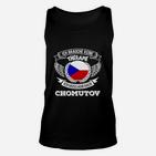 Therapie-Ersatz Unisex TankTop Nur nach Chomutov Schwarz, Reisehumor