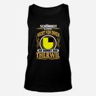 Therwil Slogan Schwarzes Unisex TankTop, Gelber Aufdruck - Schönheit aus Therwil